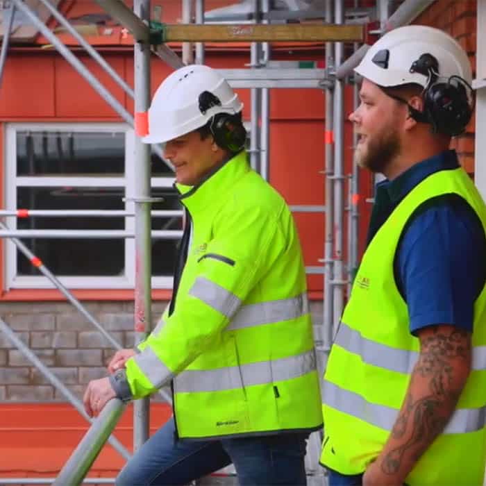 Jens Andersson Rekab och Kristofer Lidberg Umeå Ställningsbyggnad Foto Sune Grabbe