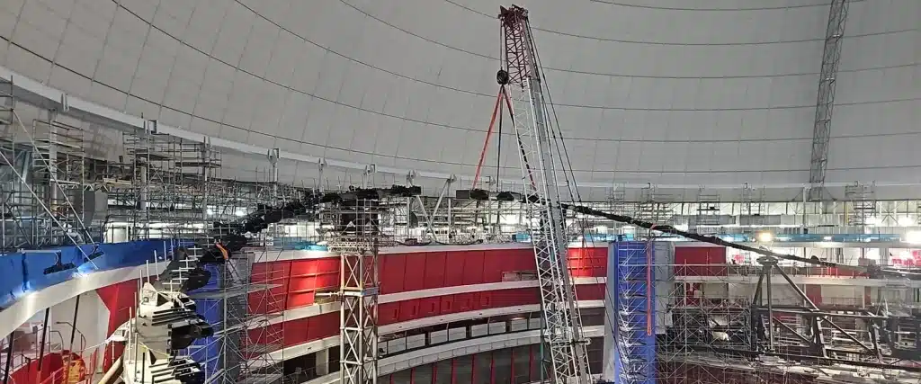 Interiörbild ifrån Avicii Arena
